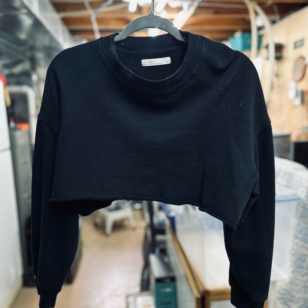 Oat + Fort Crop Sweatshirt